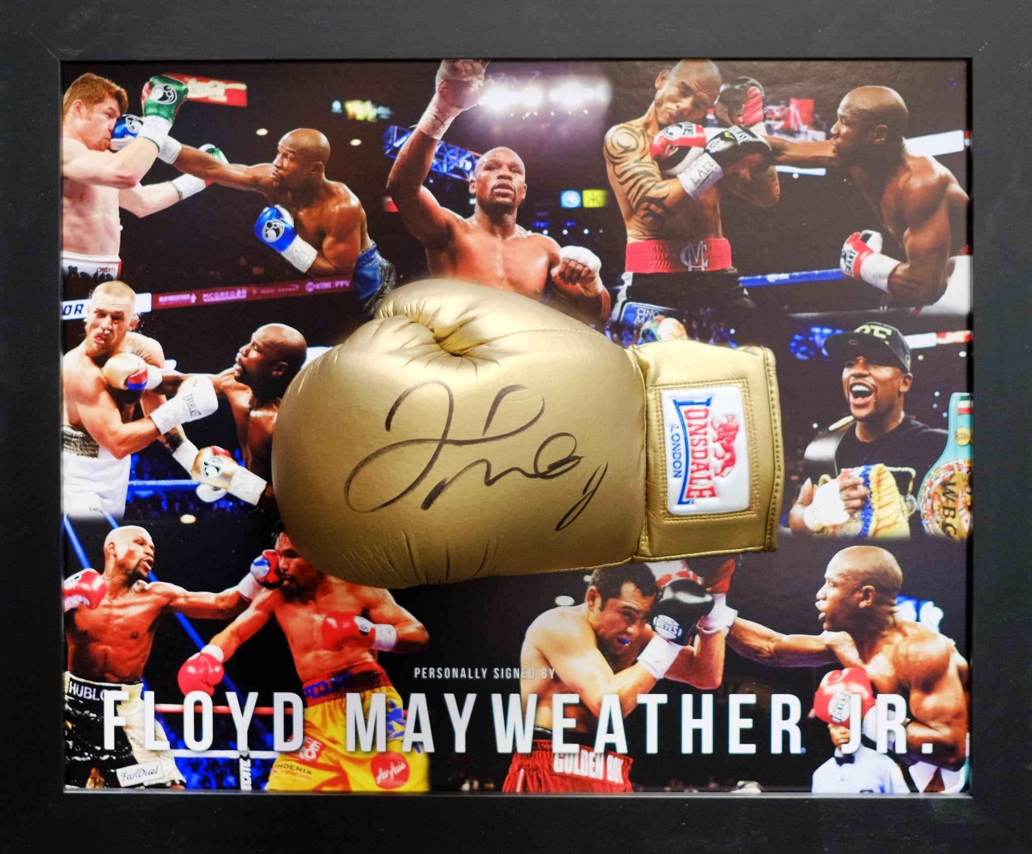 Floyd Mayweather JR. signed Glove - Memorabilia Framers Shop